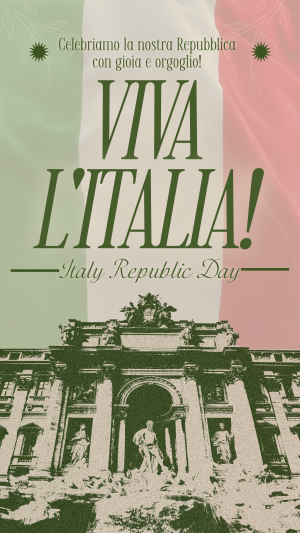 Vintage Italian Republic Day Facebook story Image Preview