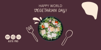 Celebrate World Vegetarian Day Twitter post Image Preview