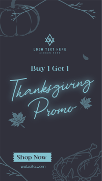 Thanksgiving Buy 1 Get 1 YouTube short Image Preview