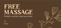 Special Massage Gift Certificate Design