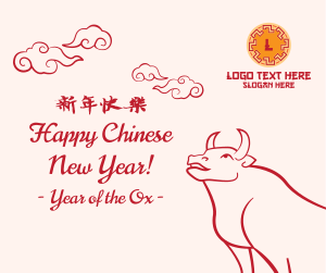 Chinese New Year Ox Facebook post