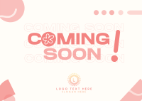 Modern Coming Soon Postcard Image Preview