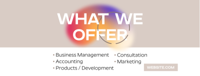 Ombre Business Services Facebook cover Image Preview