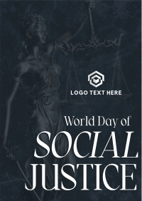 World Day of Social Justice Flyer Design