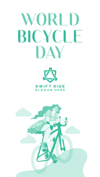 Lets Ride this World Bicycle Day Instagram Reel Image Preview