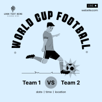 World Cup Live Instagram Post Design