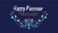 Celebrate Passover  Zoom Background Design
