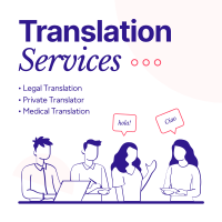 Translator Services Instagram post Image Preview