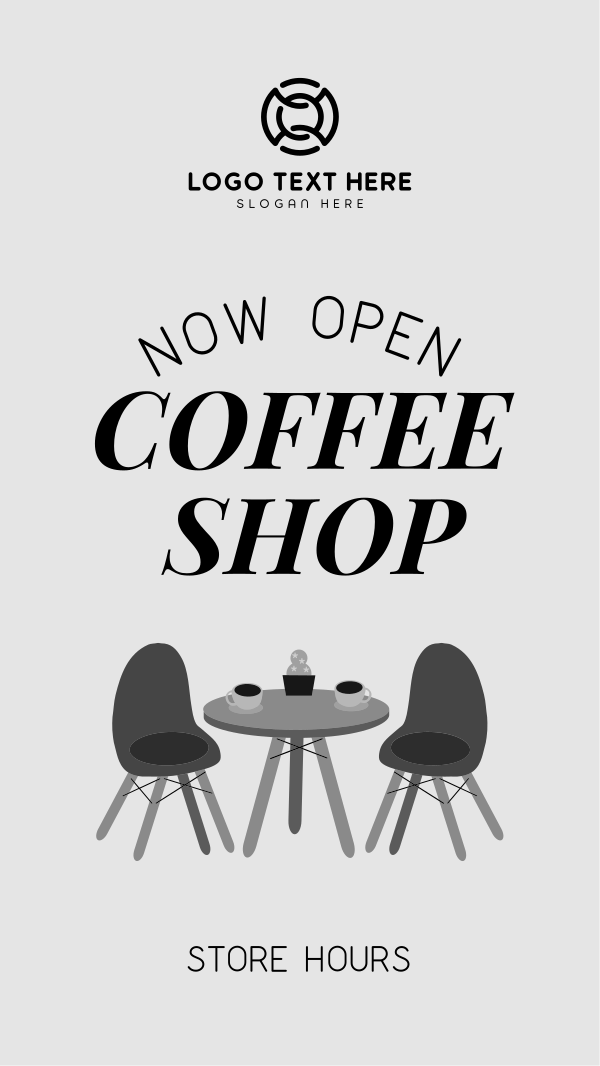 Coffee Shop is Open Instagram Story Design Image Preview