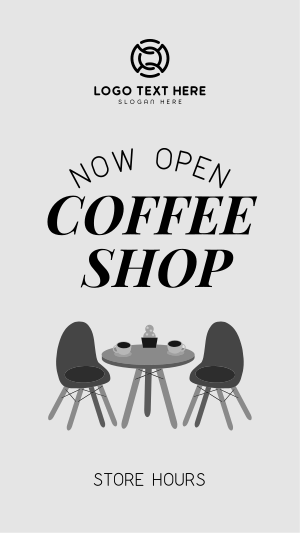 Coffee Shop is Open Instagram story Image Preview