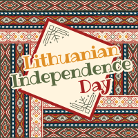 Folk Lithuanian Independence Day Instagram Post Design