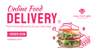 Fresh Burger Delivery Facebook ad Image Preview