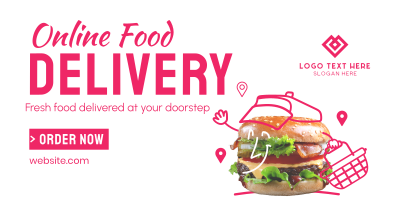 Fresh Burger Delivery Facebook ad Image Preview