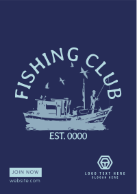 Fishing Club Flyer Design