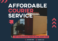 Affordable Delivery Service Postcard Design