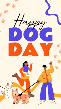 Doggy Greeting Facebook Story Design