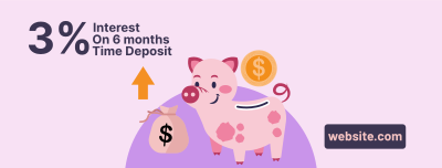 Piggy Time Deposit Facebook cover Image Preview