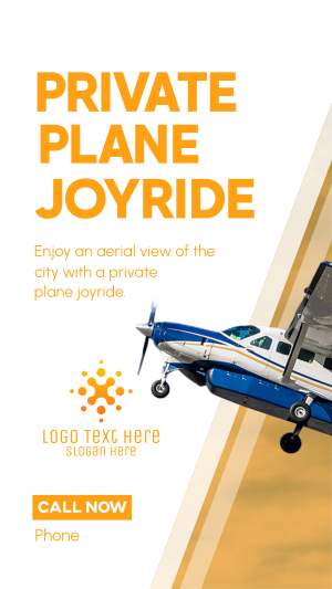 Private Plane Joyride Instagram story Image Preview