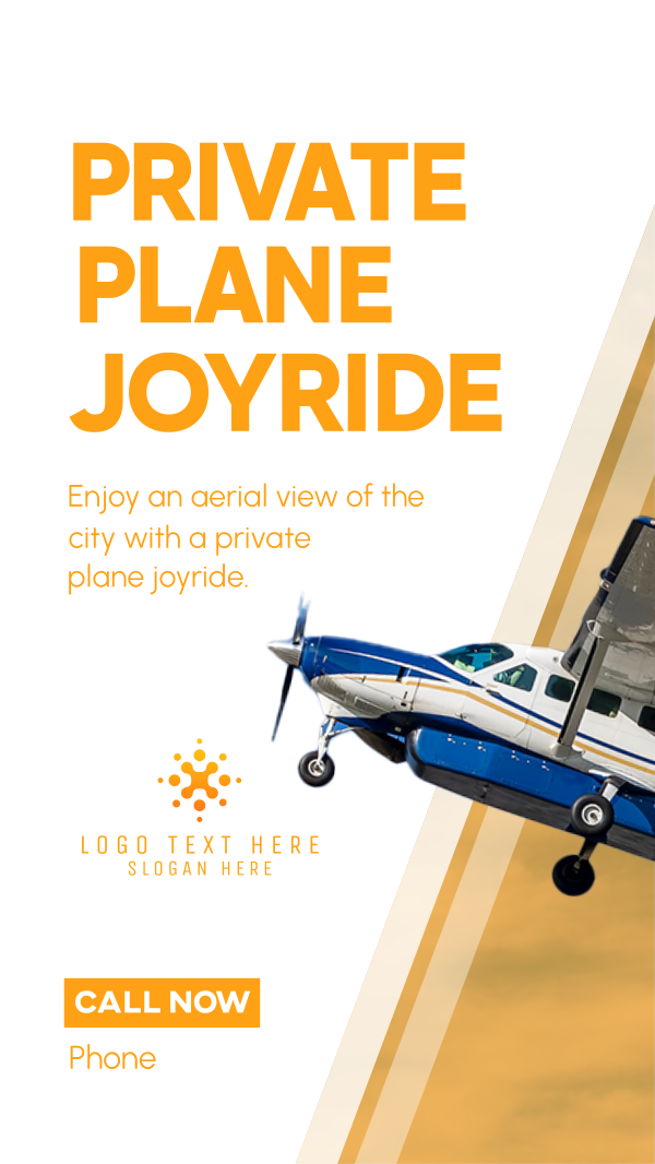 Private Plane Joyride Instagram Story Design Image Preview