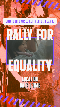 Women's Equality Rally YouTube Short Design