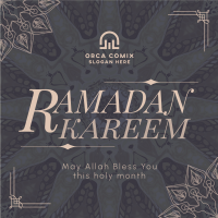 Psychedelic Ramadan Kareem Linkedin Post Image Preview