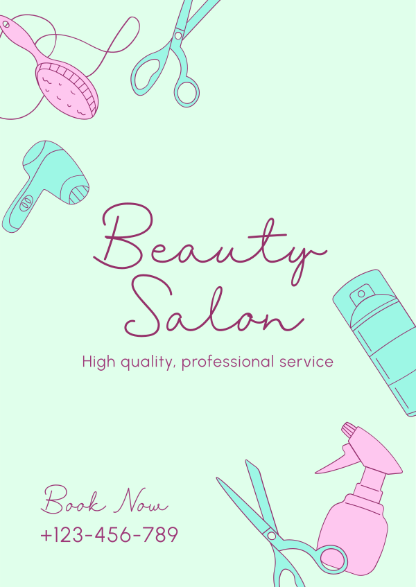 Beauty Salon Services Poster Design Image Preview