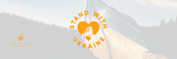Stand with Ukraine Twitter Header Design Image Preview