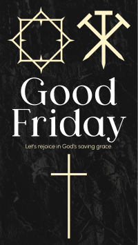 Minimalist Good Friday Greeting  Instagram reel Image Preview