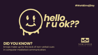 Hello U Okay? Facebook Event Cover Design