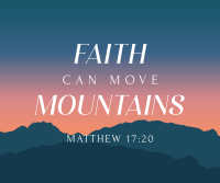 Faith Move Mountains Facebook Post Design