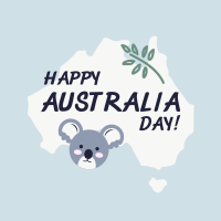 Koala Australia Day Instagram Post Design