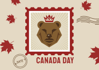Bear Canada Postcard Design
