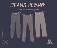 Three Jeans Facebook Post Design