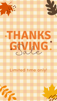 Thanksgivings Checker Pattern Facebook story Image Preview