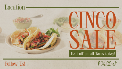 Cinco De Mayo Food Promo Facebook event cover Image Preview