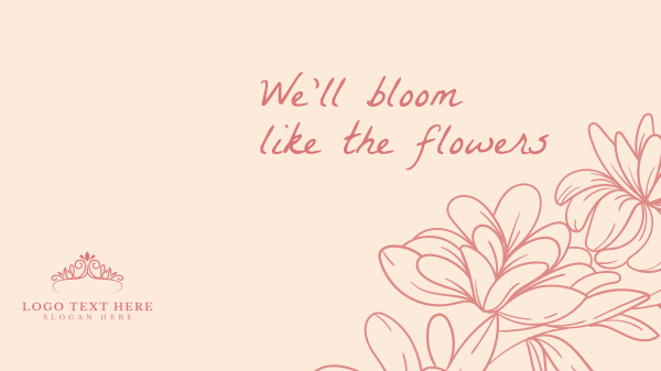 Flowers Bloom Zoom Background Design Image Preview
