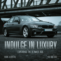 Luxury Car Rental Instagram Post Design