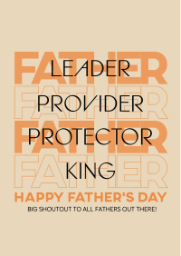 Honoring Dads Flyer Image Preview
