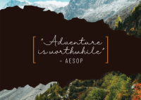 Adventure Postcard Design