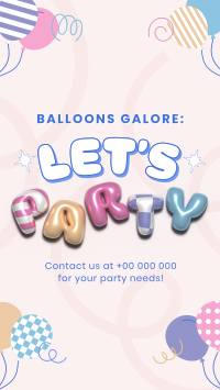 Cute Party Planner Instagram Story Design