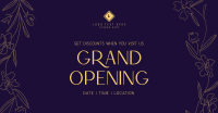 Floral Grand Opening Facebook ad Image Preview