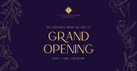 Floral Grand Opening Facebook ad Image Preview