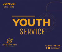 Youth Service Facebook Post Design