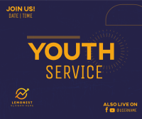 Youth Service Facebook Post Design