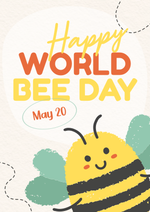 Modern Celebrating World Bee Day Poster Image Preview