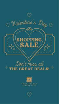 Minimalist Valentine's Day Sale TikTok Video Image Preview