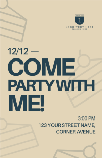 Agnostic Birthday Party Invitation Preview
