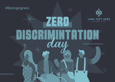 Zero Discrimination Day Postcard Image Preview