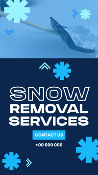 Snowy Snow Removal Video Image Preview