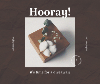 Hooray Gift Box Facebook Post Design